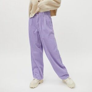 Wrangler Purple Pleated Corduroy Pants